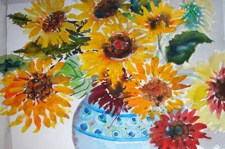 Image titled Sunflowers in bowl