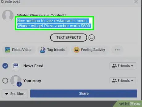 Image titled Do Giveaways on Facebook Step 2