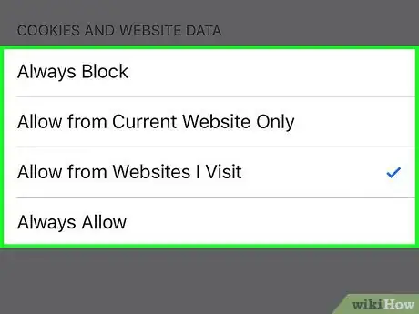 Image titled Block Cookies on an iPhone Step 4