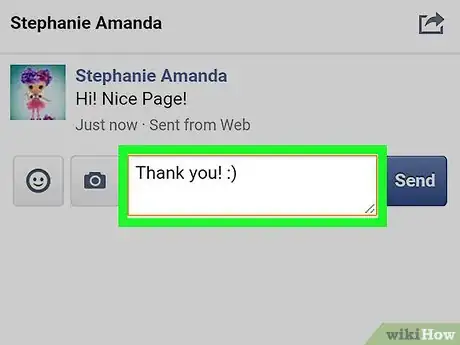Image titled Message As a Facebook Page on Android Step 7