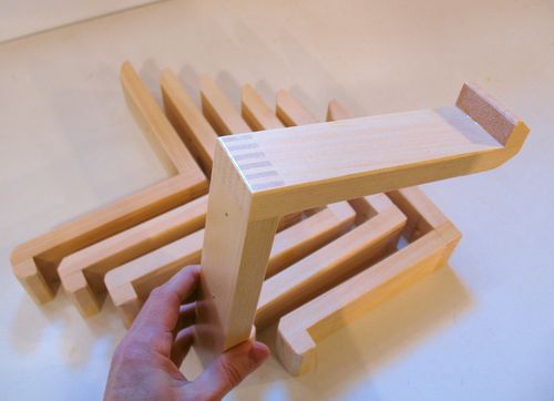 finished shelf brackets